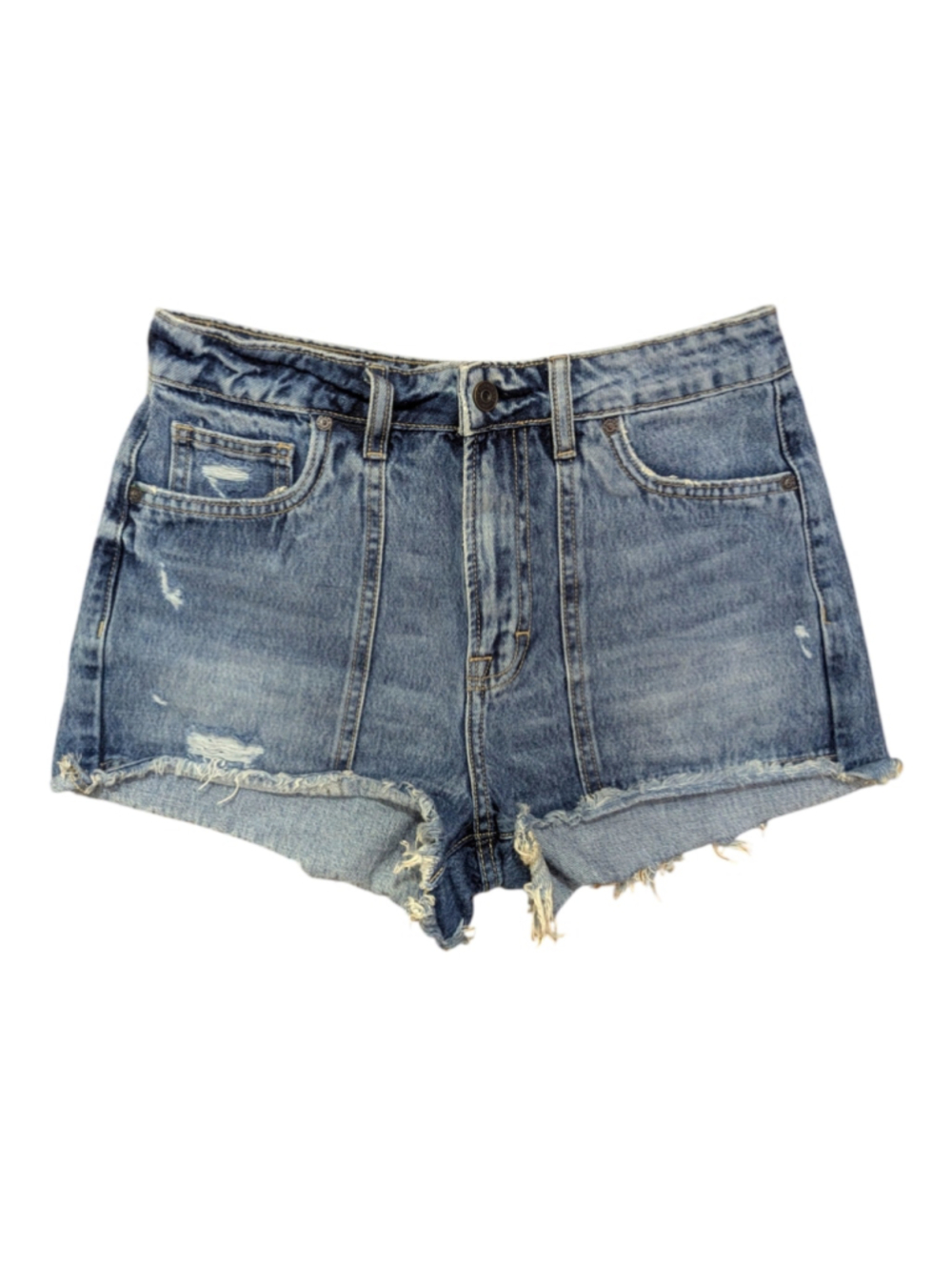Hidden Los Angeles Denim Sophie Utility Pocket Mom Jean Shorts Small - Picture 4 of 12